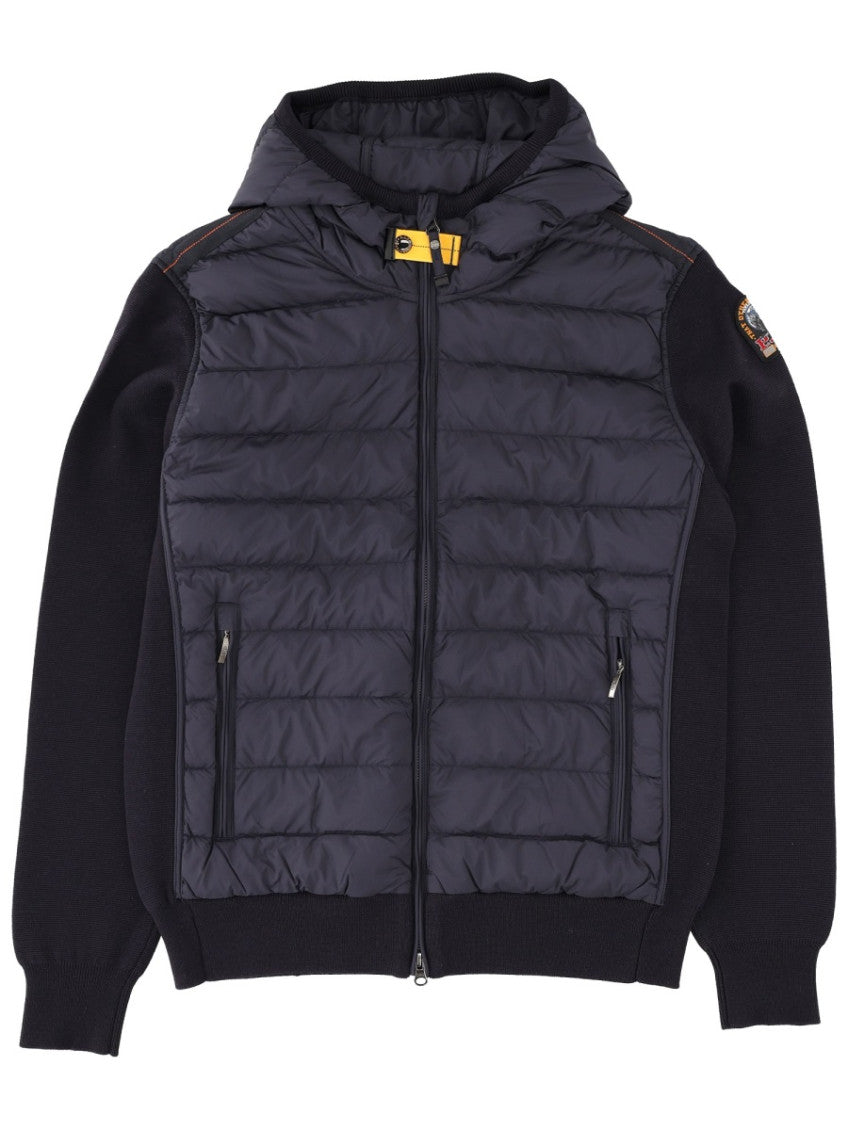 Blue Quilted Hood Jacket 1