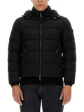 Black Quilted Hood Jacket 1