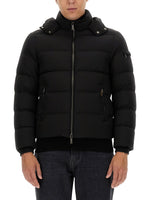 Black Quilted Hood Jacket 1