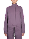 Purple Logo Mock Collar Sweatshirt 1