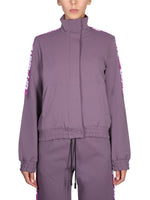 Purple Logo Mock Collar Sweatshirt 1