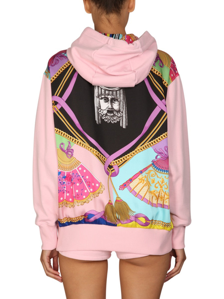 Pink Logo Hood Sweatshirt 3