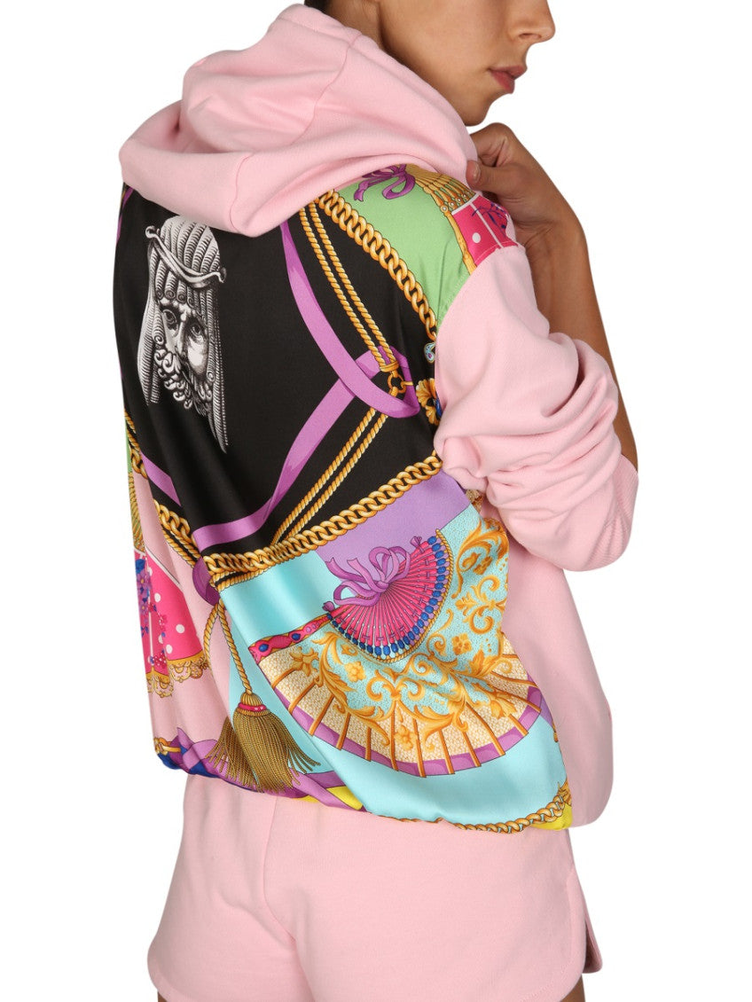 Pink Logo Hood Sweatshirt 4