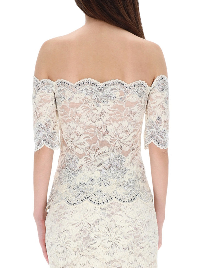 White Lace Off Shoulder Dress 2