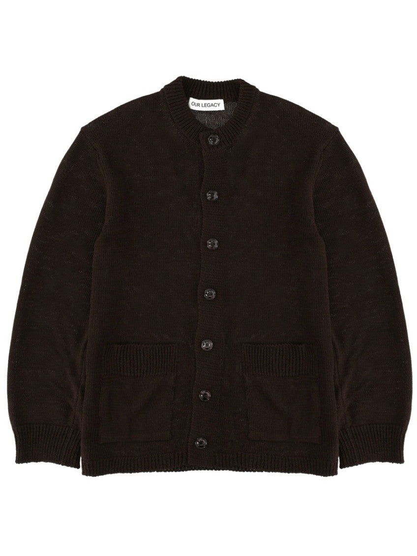 Dark Brown Crew Neck Sweater 1