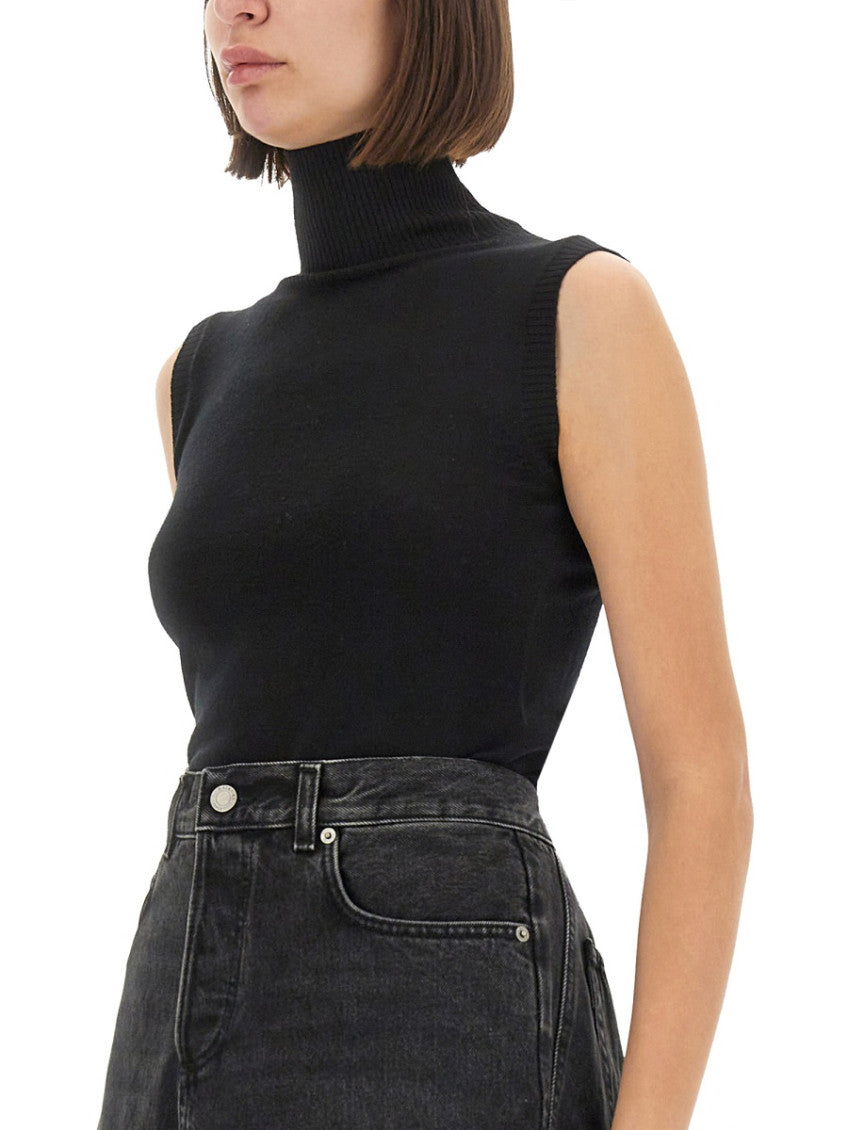Black Solid Turtle Neck Top 3