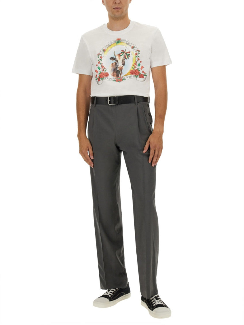 White Graphic Crew Neck T-Shirt 2