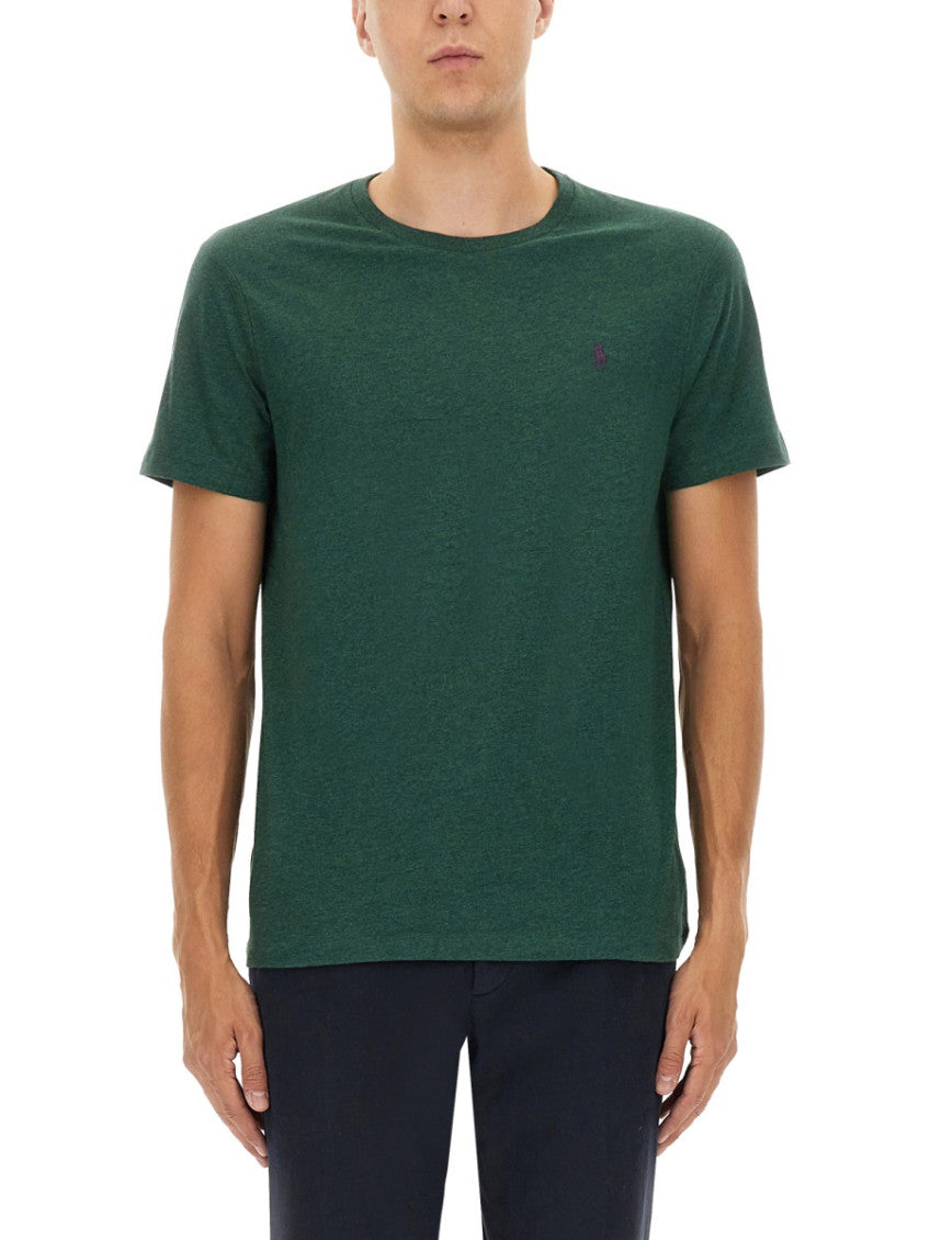 Green Logo Crew Neck T-Shirt 1