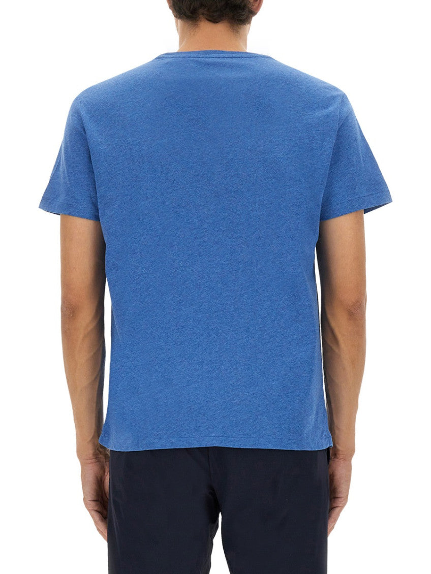 Blue Logo Crew Neck T-Shirt 3