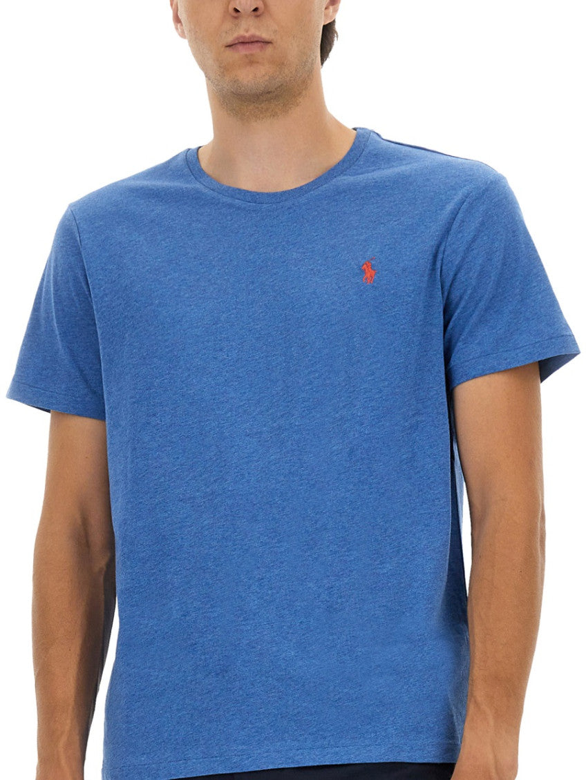 Blue Logo Crew Neck T-Shirt 4