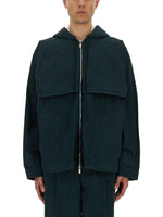 Green Solid Hood Jacket 1
