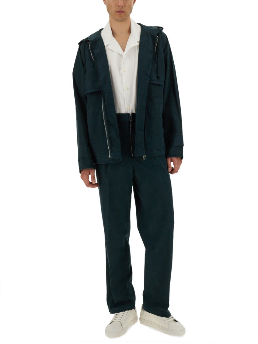 Green Solid Hood Jacket 2