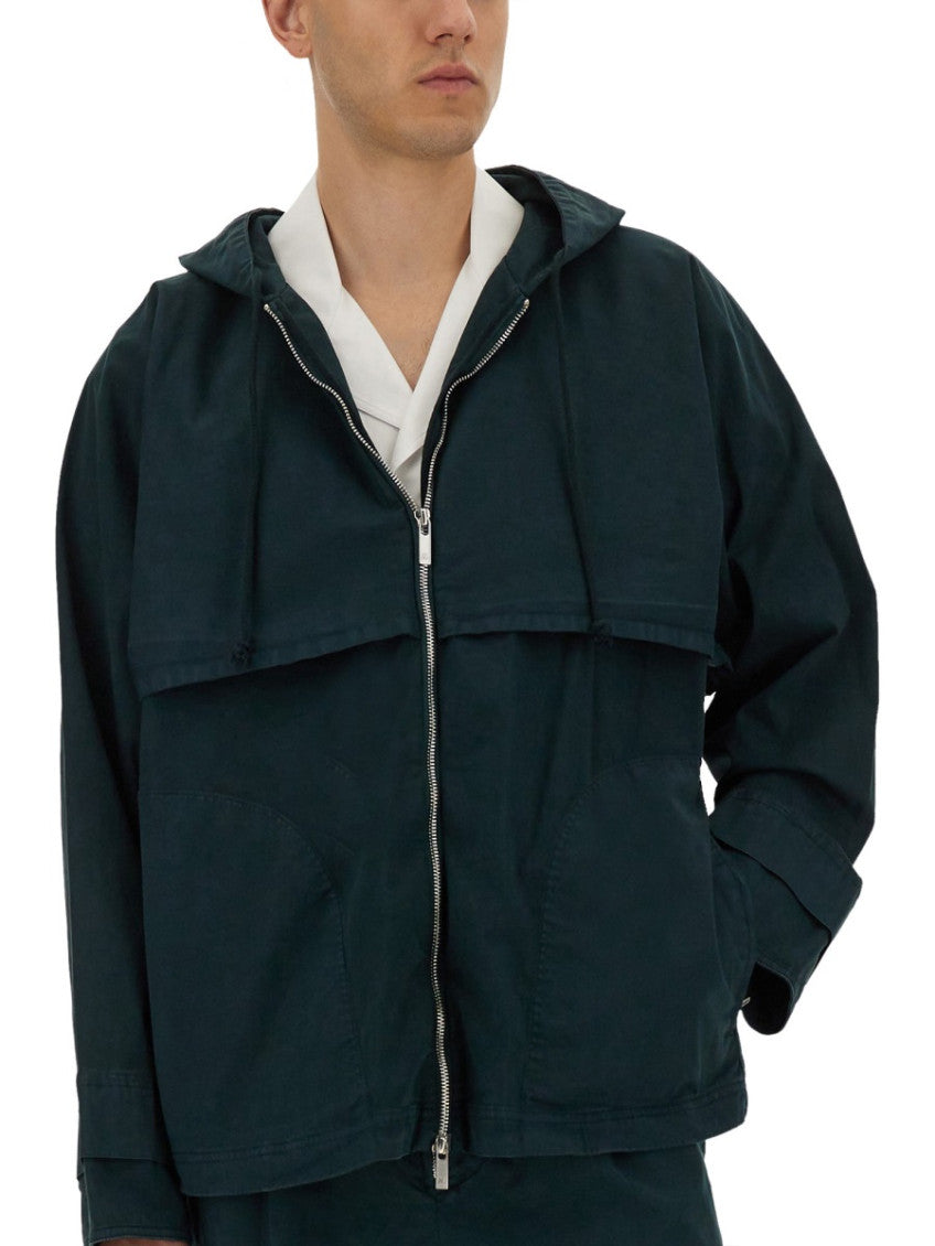 Green Solid Hood Jacket 3
