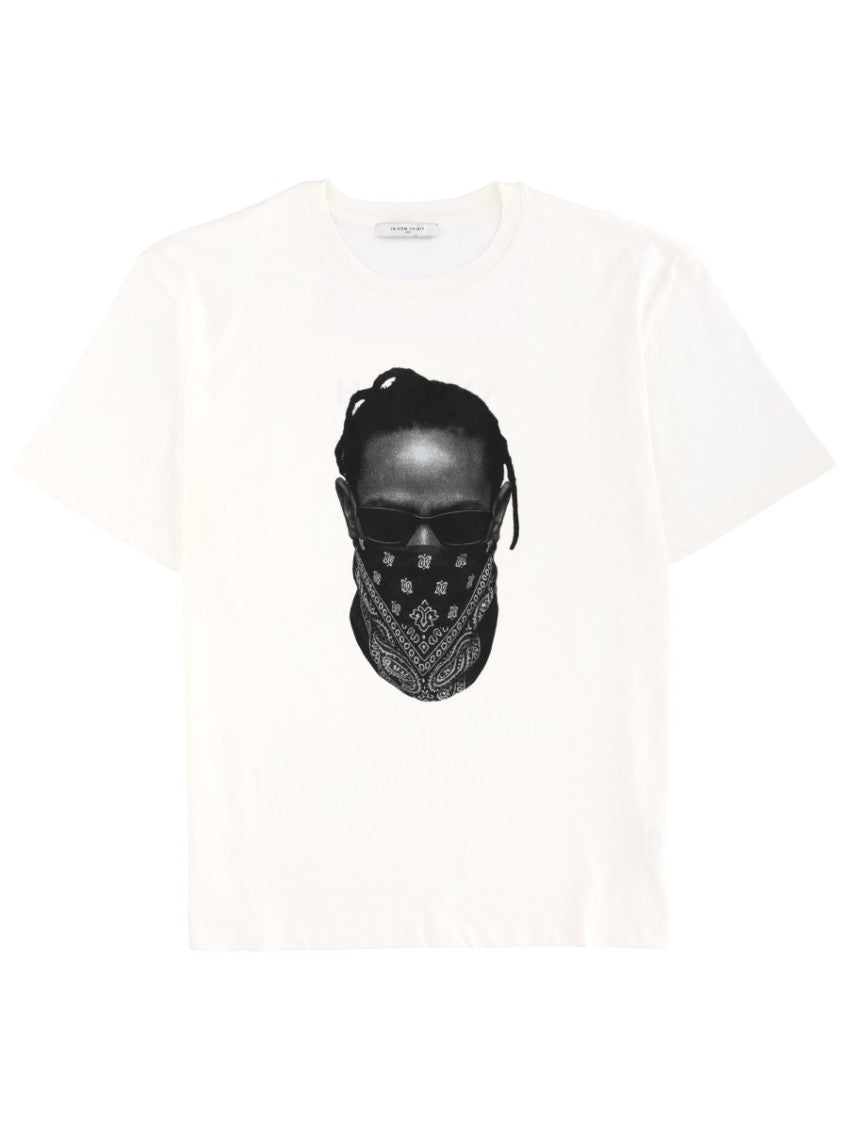 White Graphic Crew Neck T-Shirt 1