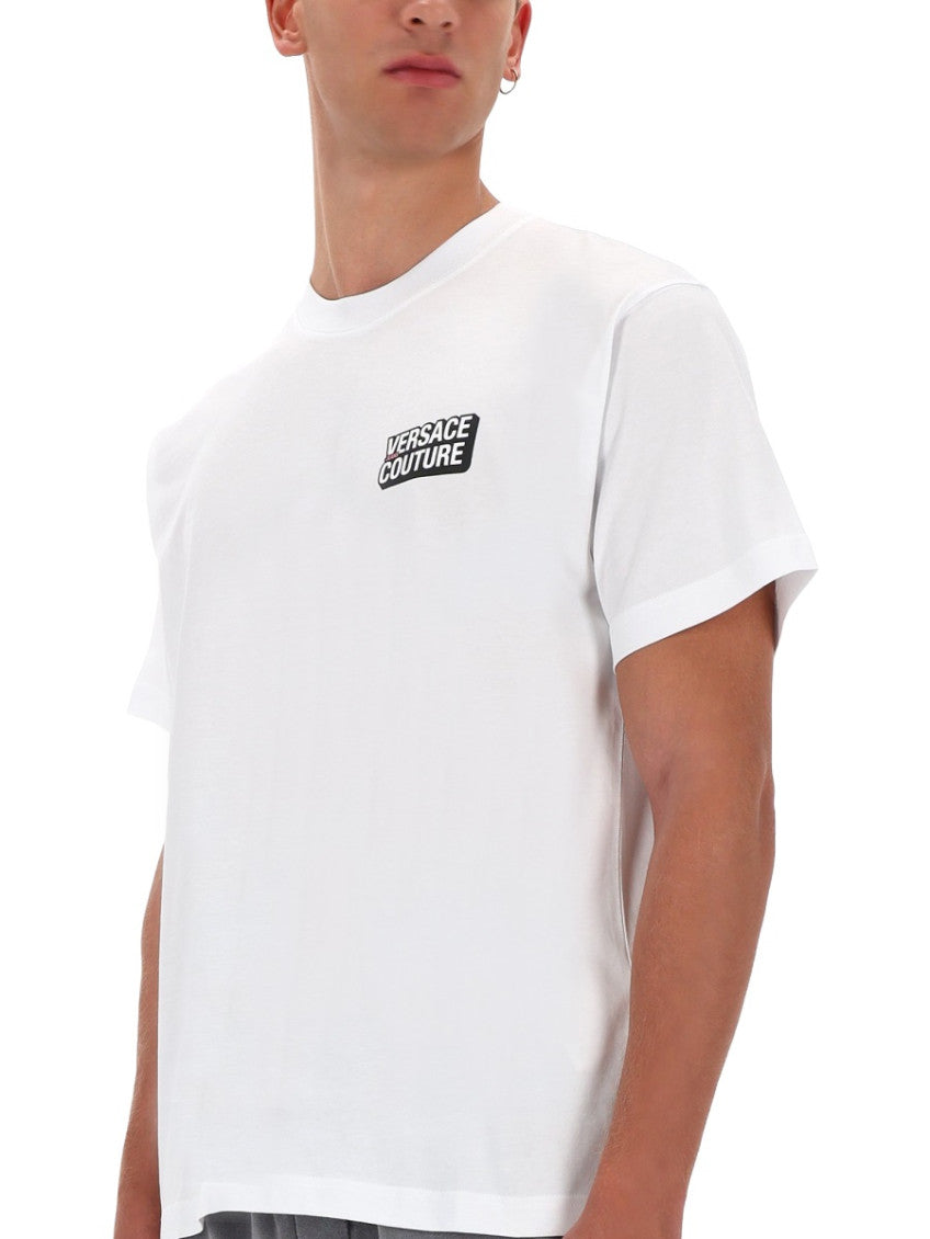White Logo Crew Neck T-Shirt 3