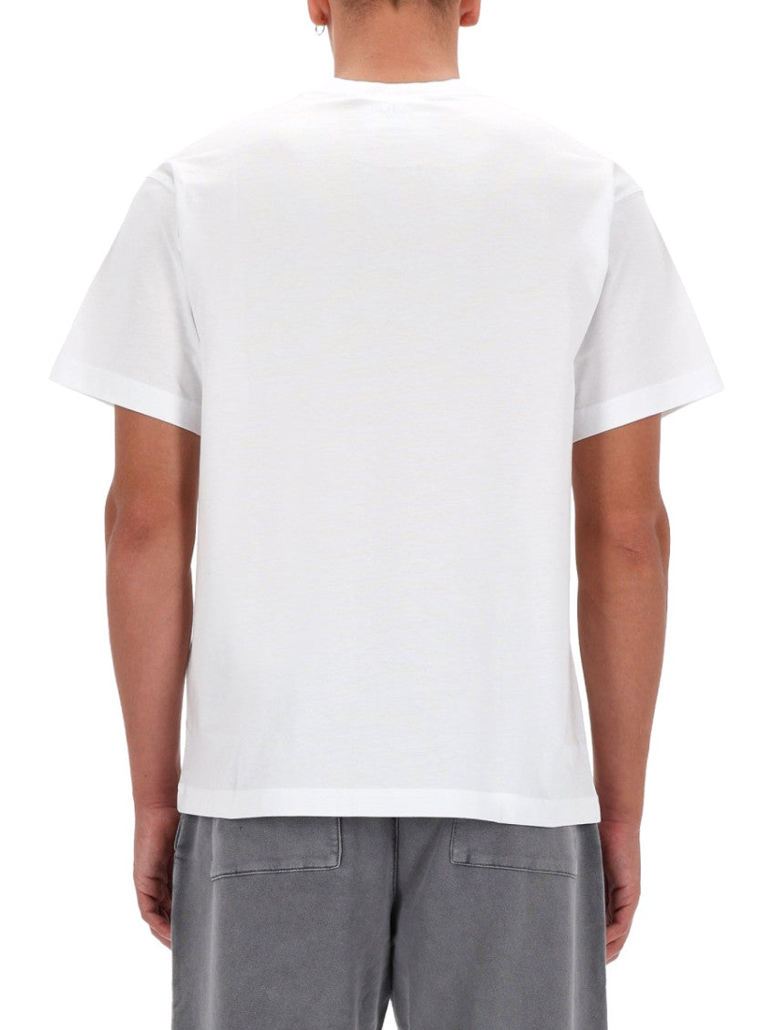 White Logo Crew Neck T-Shirt 4