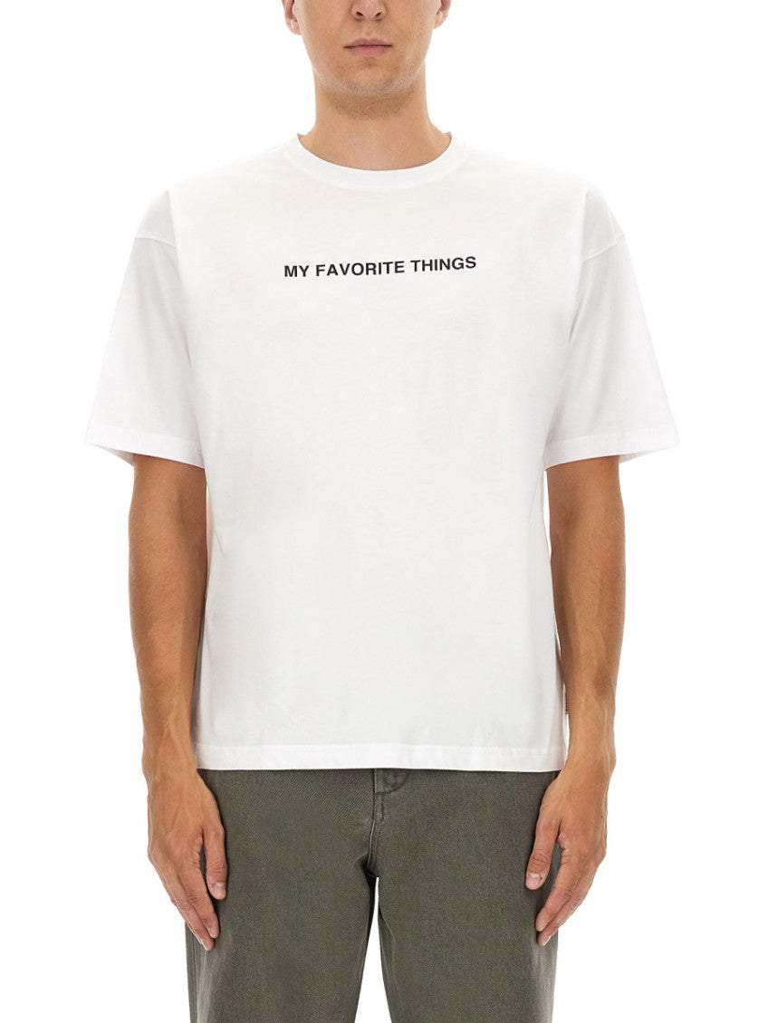 White Graphic Crew Neck T-Shirt 1