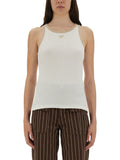 White Solid Round Neck Top 1