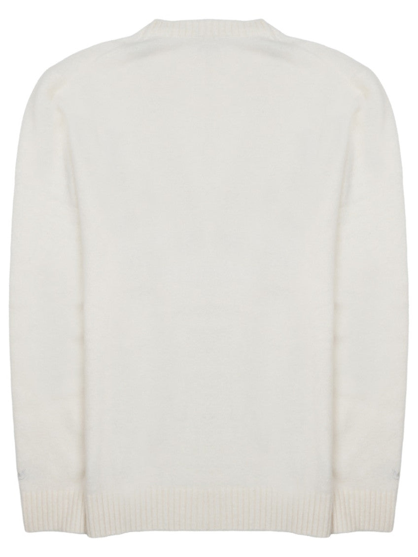 Off White Solid Sweater 2