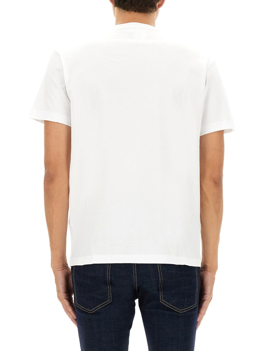 White Logo Crew Neck T-Shirt 3