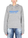 Grey Logo Hood Sweatshirt 1