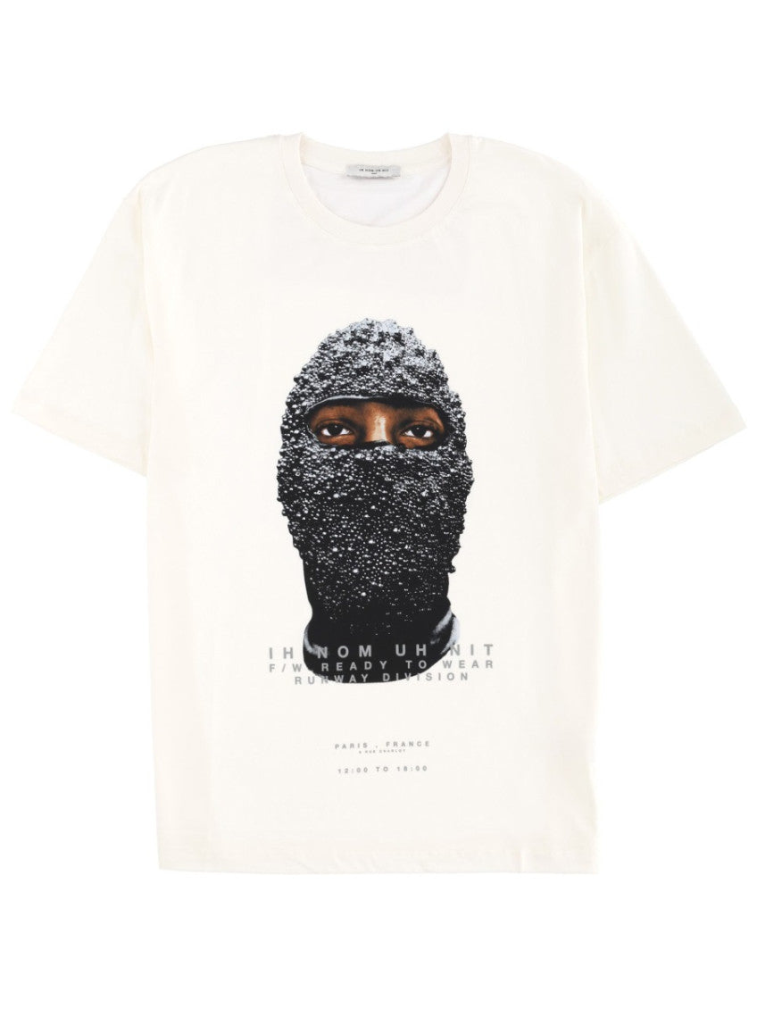 White Graphic Crew Neck T-Shirt 1