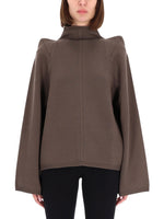 Grey Solid Turtle Neck Top 1