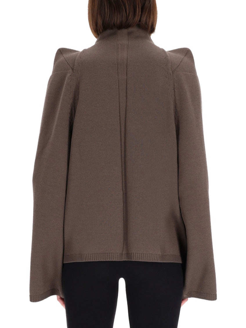 Grey Solid Turtle Neck Top 2