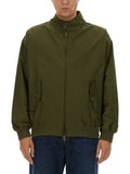 Green Solid Band Collar Jacket 1