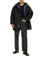 Black Solid Hood Jacket 1