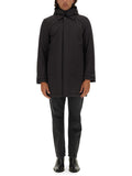 Black Solid Hood Jacket 1