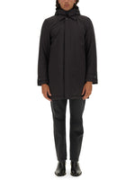 Black Solid Hood Jacket 1