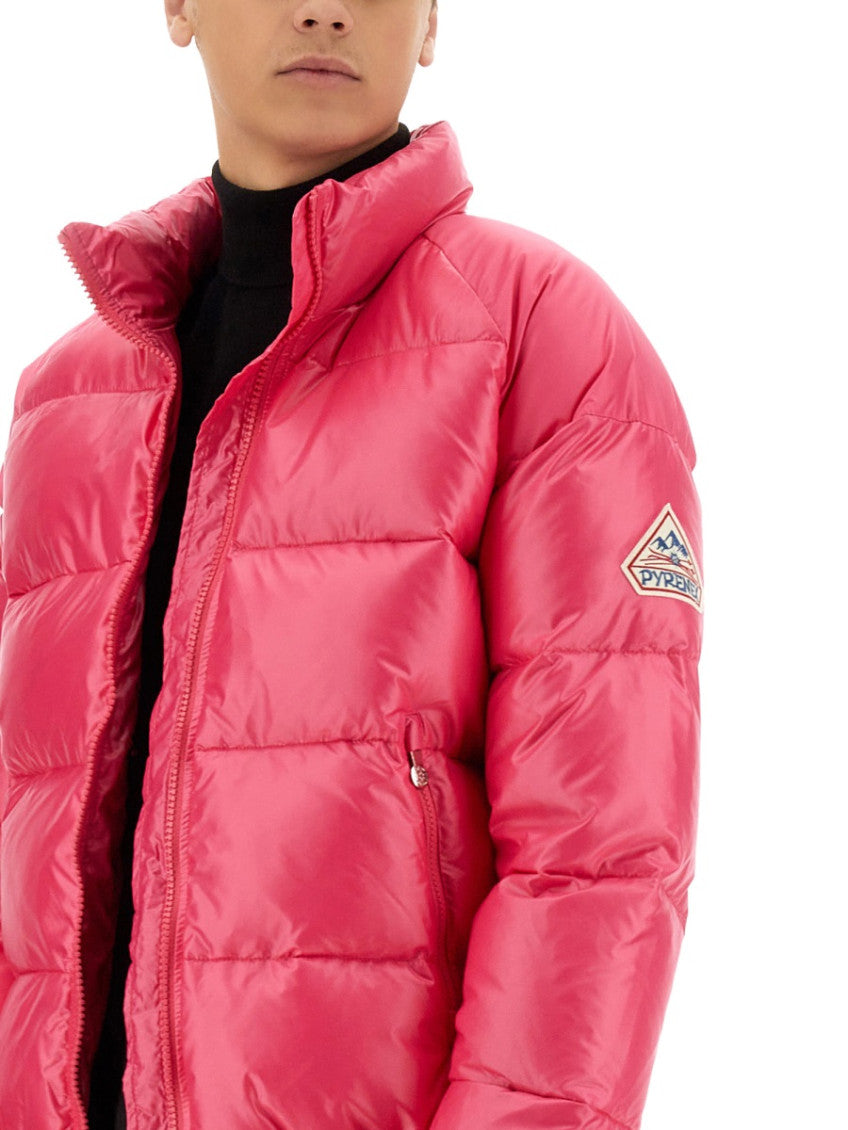 Pink Quilted Mock Collar Jacket 2