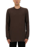 Brown Solid Crew Neck T-Shirt 1