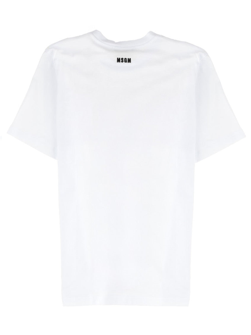 White Graphic Crew Neck T-Shirt 2