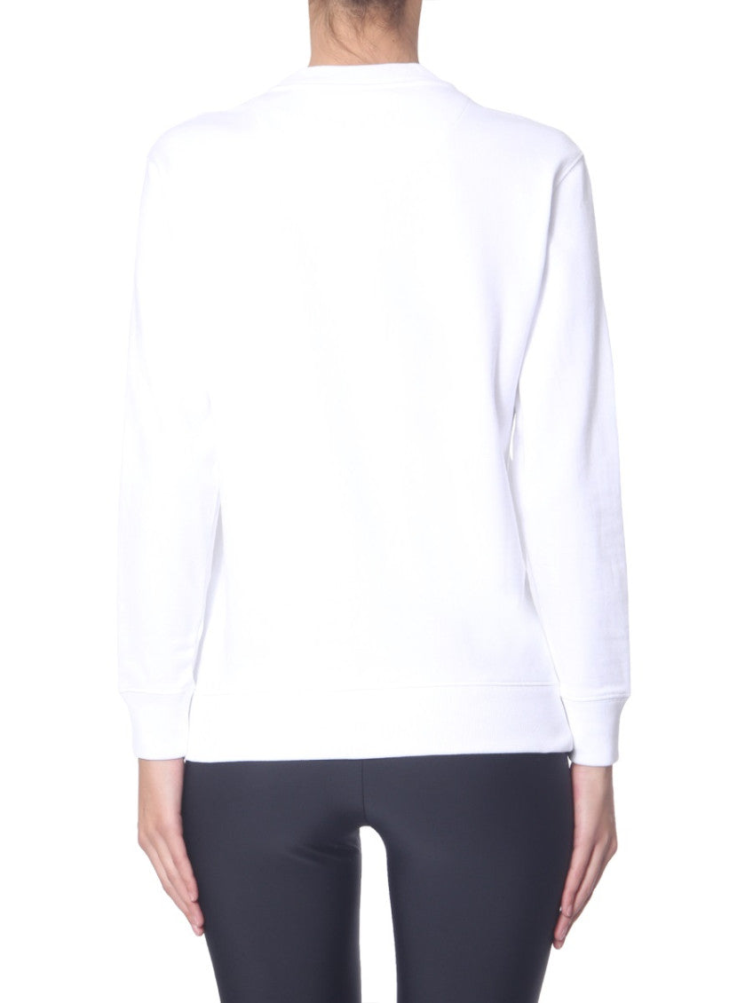 White Graphic Crew Neck Sweatshirt 3
