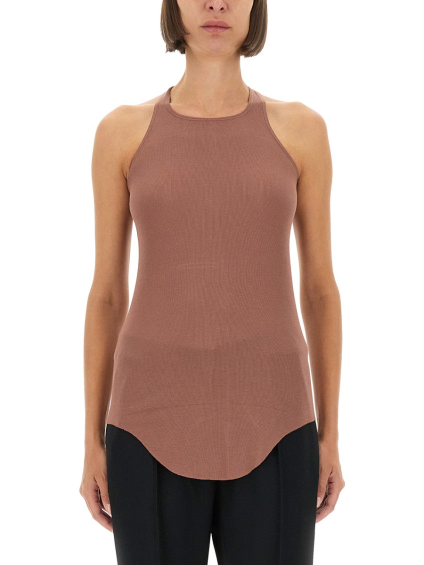 Pink Solid Halter Neck Top 1