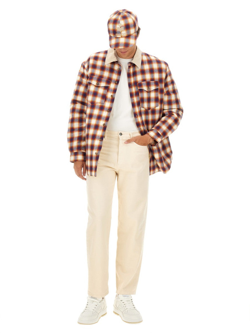 Multicolor Plaid Shirt Collar Jacket 2