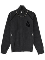 Black Logo Mock Collar Sweater 1