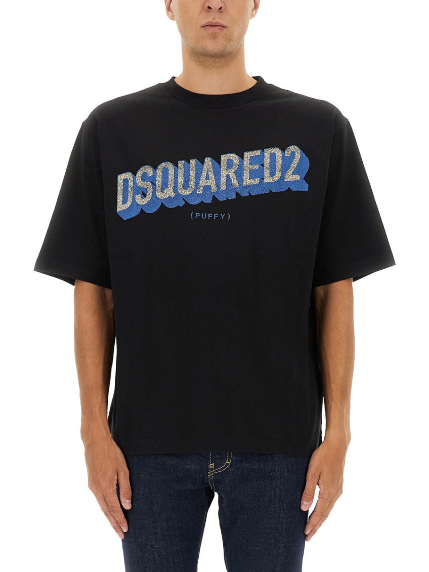 Black Logo Crew Neck T-Shirt 1