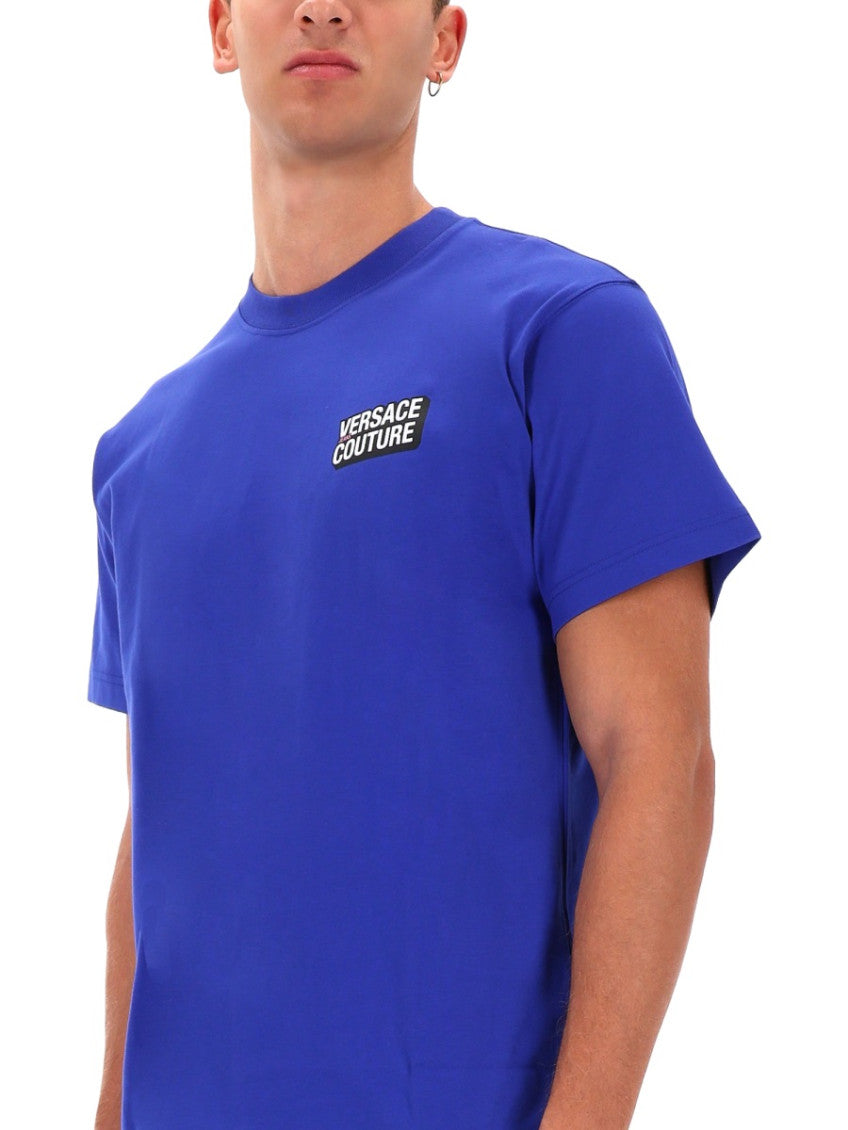 Blue Logo Crew Neck T-Shirt 3