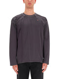 Grey Solid Crew Neck T-Shirt 1