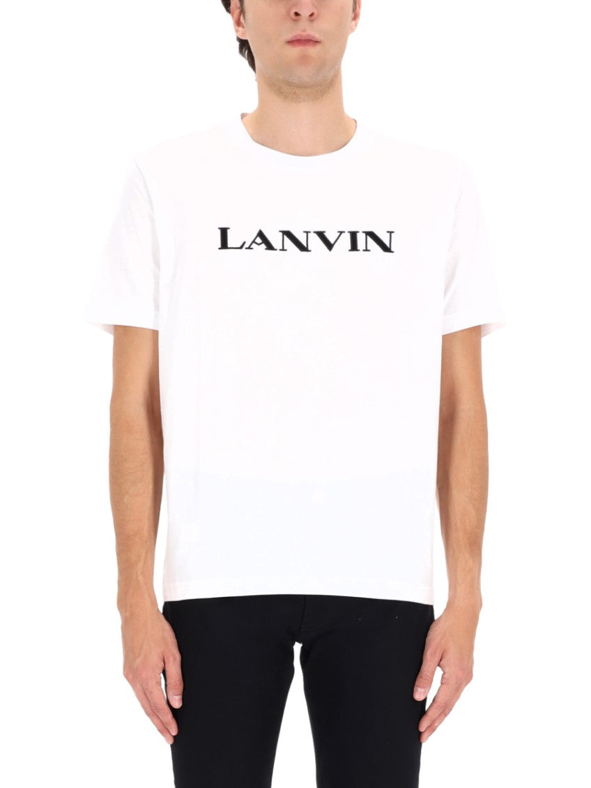 White Logo Crew Neck T-Shirt 1