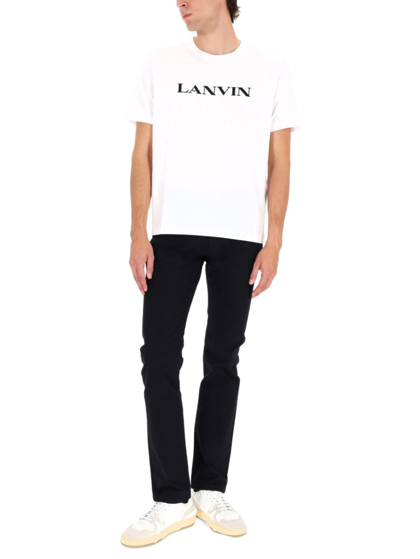 White Logo Crew Neck T-Shirt 2