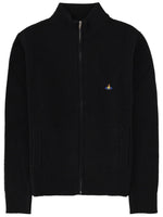 Black Knitted Mock Collar Sweater 1