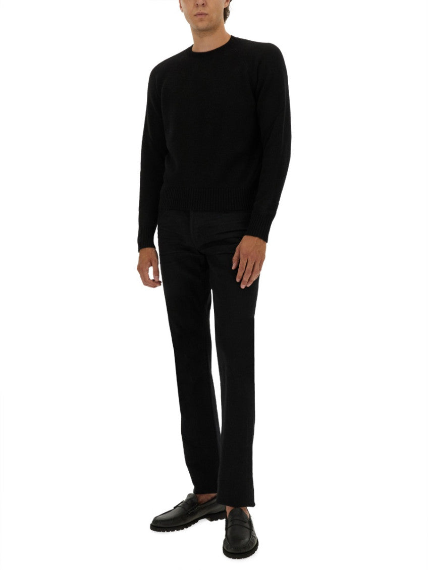 Black Crew Neck Sweater 3