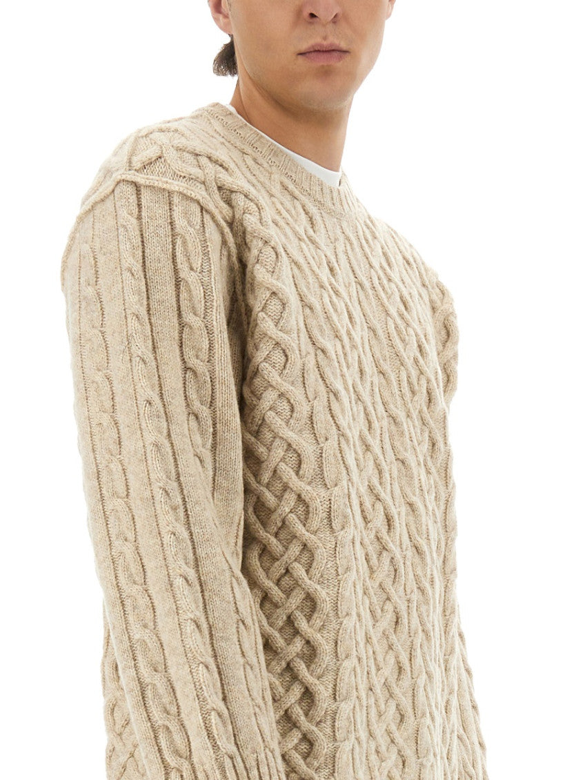 Beige Crew Neck Sweater 2
