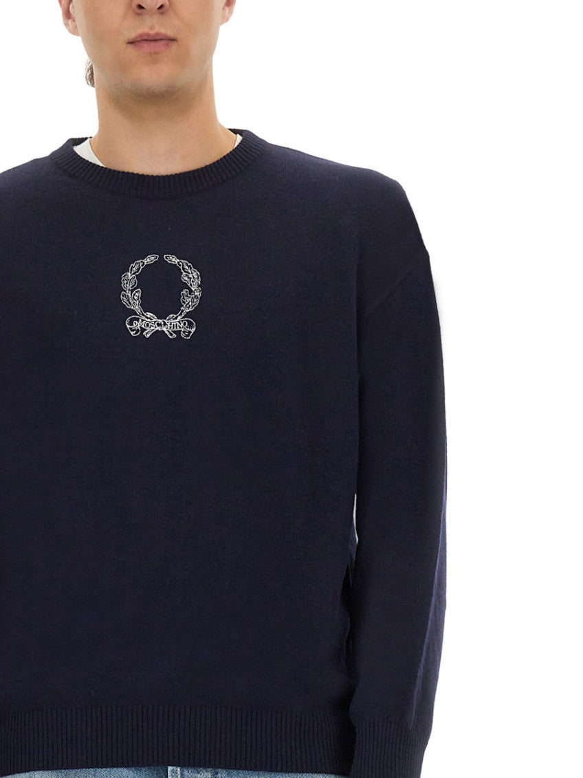 Navy Blue Logo  Sweater 2