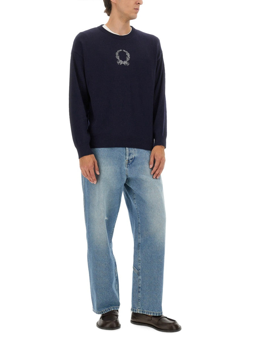 Navy Blue Logo  Sweater 3