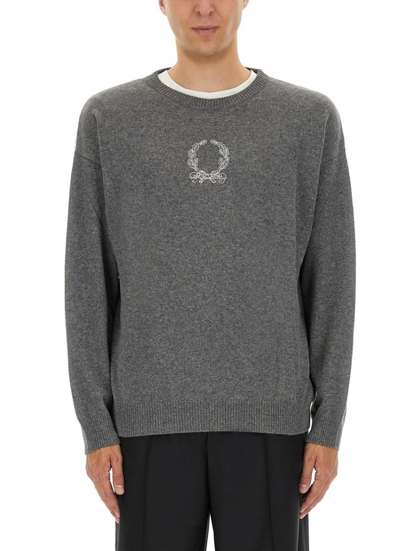 Grey Crew Neck Sweater 1
